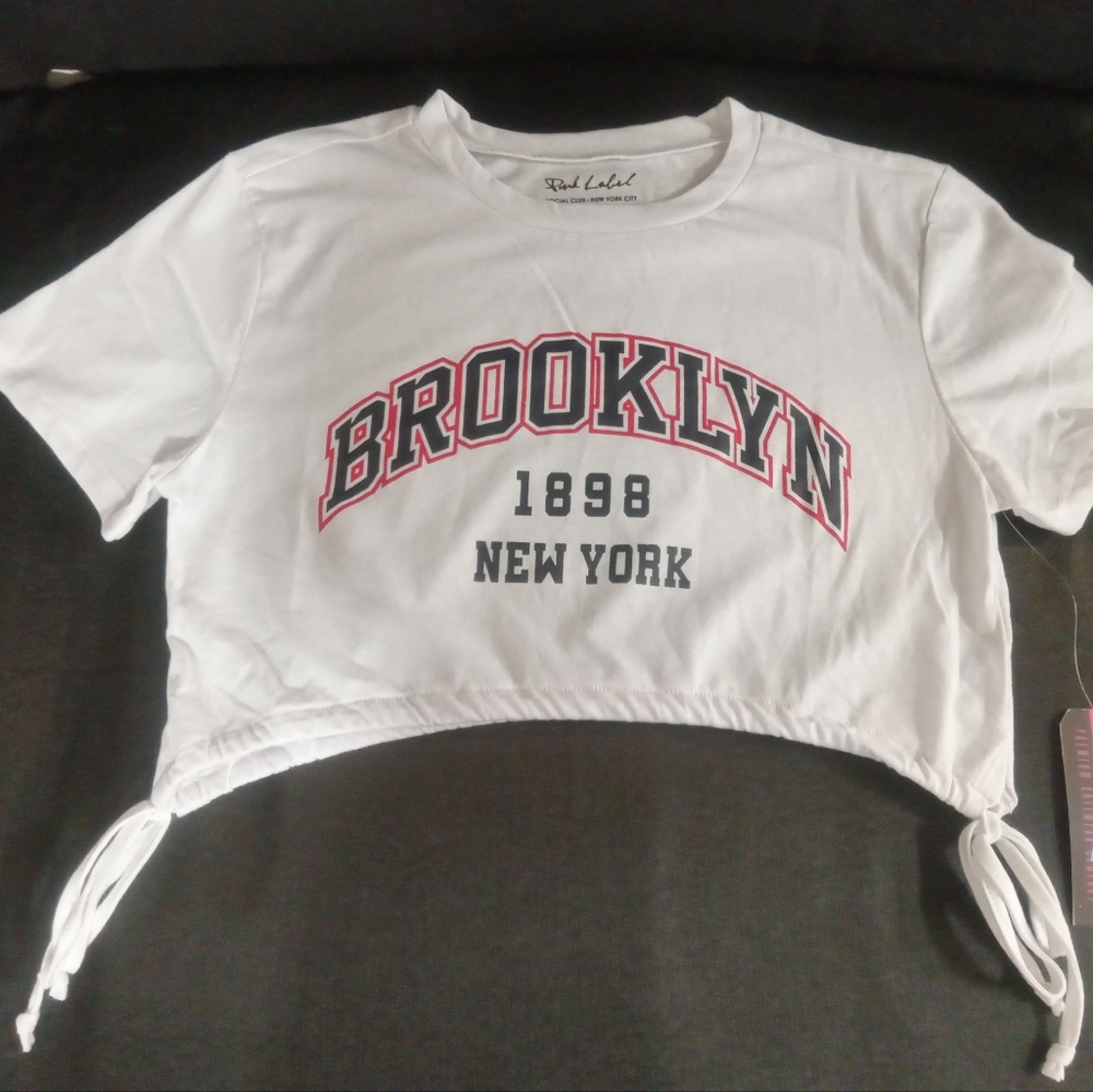 Pink Label - Side Tie Drawstrings Crop Top